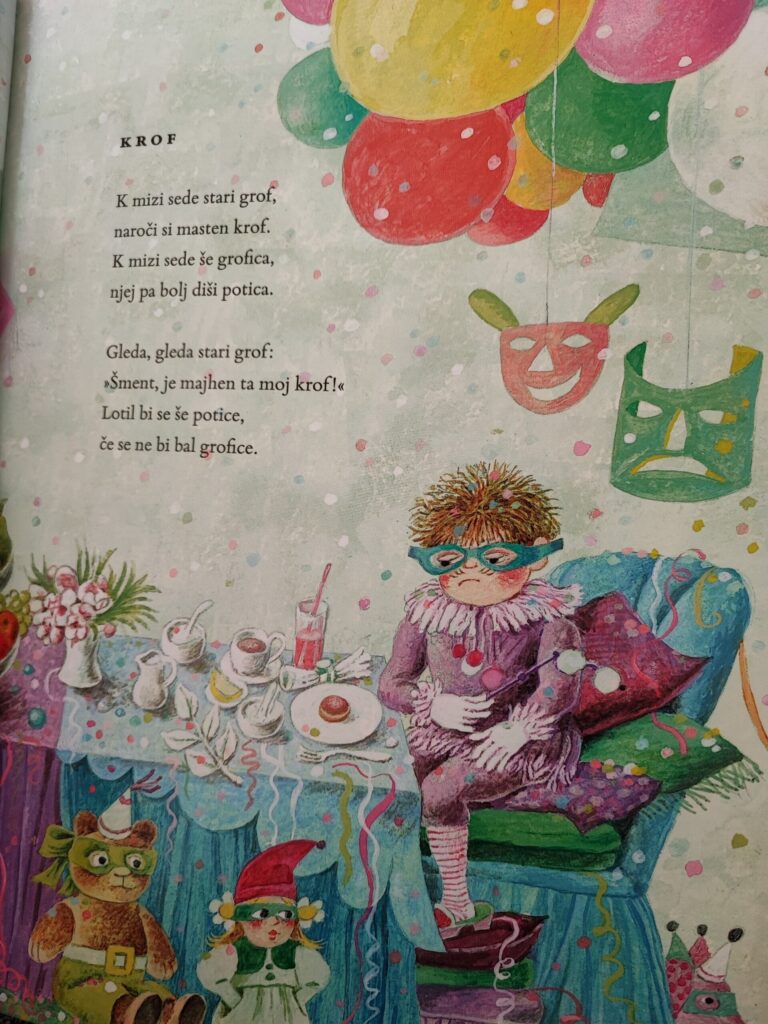 pesmice za otroke o pustu, pesmice za otroke o maškarah, maškare, pustne pesmi, pustne pesmice, maske, otroške maske, otroški kostumi za maškare, karneval, pustni karneval, trideseta, baloni, otroške pesmi, otroške pesmice, krof, anja štefan, romana krajnčan, janez bitenc