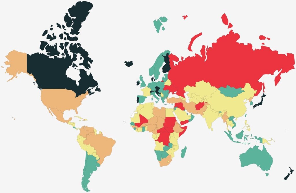 najbolj varne države na svetu, GPI, global peace index, islandija, slovenija, danska, irska, šivca, potrugalska, avstrija, nova zelandija, singapur, japonska, potovanja, potovanje, varne države, the safest countries in the world, safest country, najbolj varna država na svetu, varne države, potovanja, potovanje, izleti
