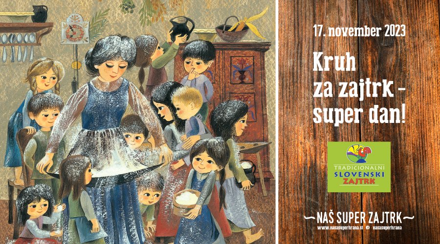 dan slovenske hrane, tradicionalni zajtrk, tradicionalni slovenski zajtrk, slovenski zajtrk, tradicionalni slovenski zajtrk v vrtcu, slovenski med, čebelarska zveza slovenije, TSZ, Super zajtrk, kruh za zajtrk, kmetijska zadruga, alenka gošnik godec, kruh, ribič pepe, risanka, zajtrk s sadjem, zajtrk z mlekom, zajtrk z medom